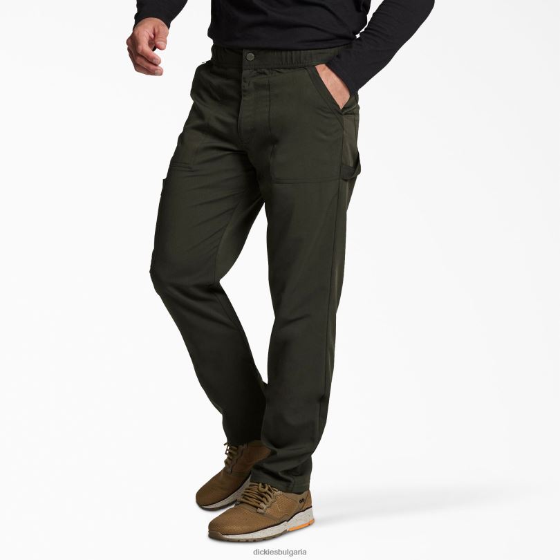 мъже Dickies балансирани панталони за почистване с цип дълбока гора (d2t) облекло R2PH81341