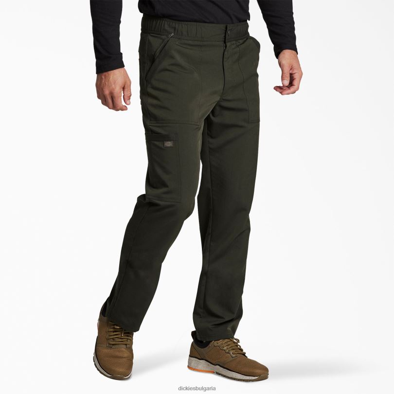 мъже Dickies балансирани панталони за почистване с цип дълбока гора (d2t) облекло R2PH81341