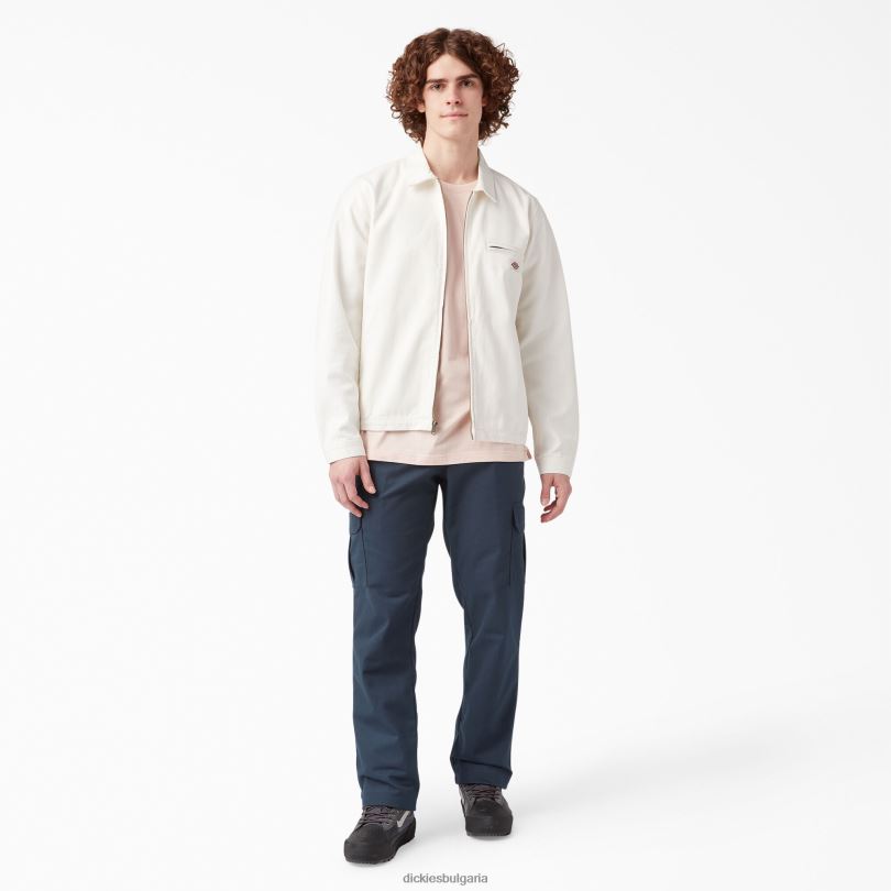 мъже Dickies гъвкави обикновени карго панталони тъмно синьо (dn) облекло R2PH835