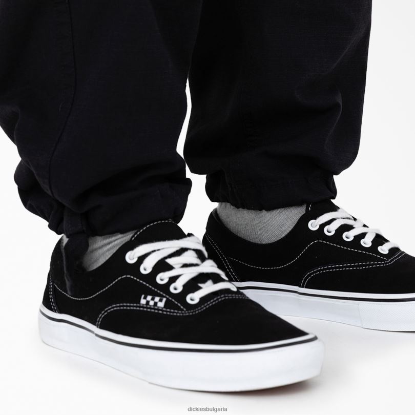 мъже Dickies eagle bend спокойна кройка карго панталон с двойно коляно черен (bkx) облекло R2PH8205