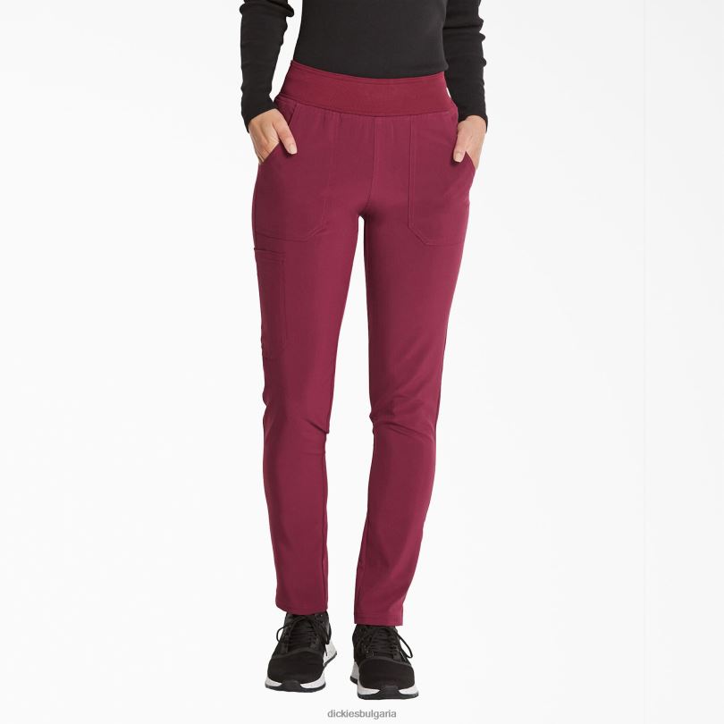 Жени Dickies eds Essentials стеснени панталони за почистване на крака вино (спечеля) облекло R2PH82518