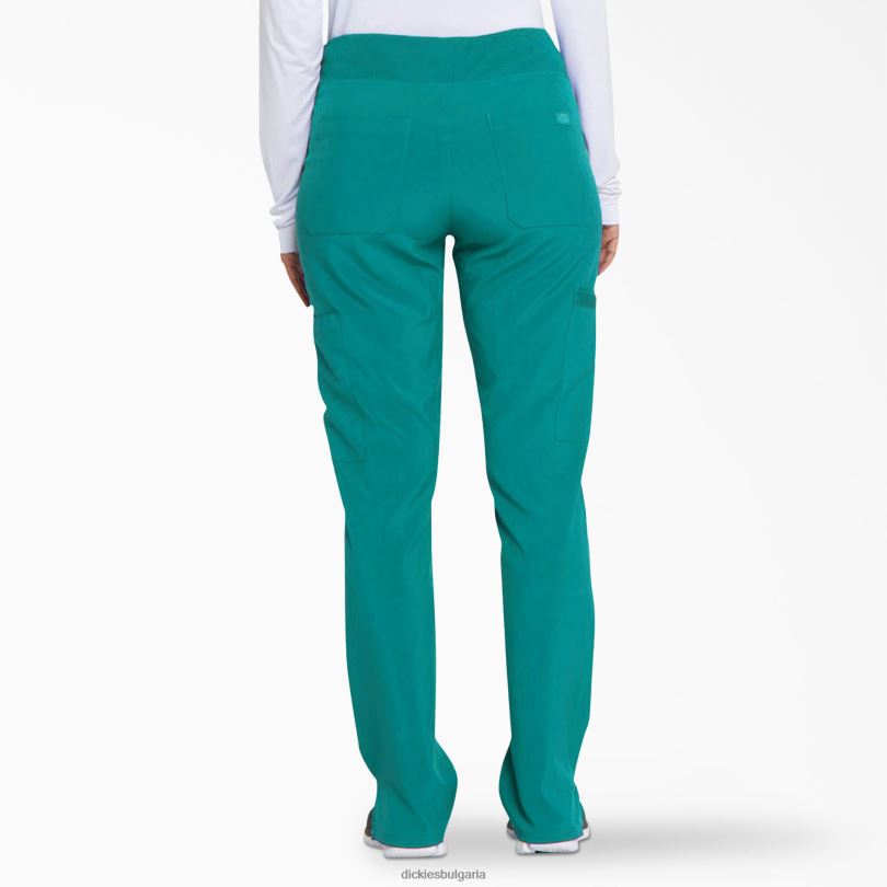 Жени Dickies eds Essentials заострени крачоли карго скраб панталони синьозелен (dtl) облекло R2PH82493