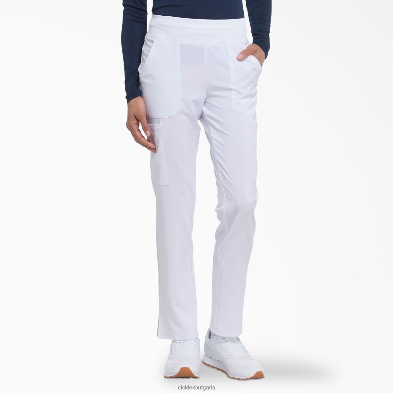 Жени Dickies eds Essentials заострени крачоли карго скраб панталони бяло (dwh) облекло R2PH82494