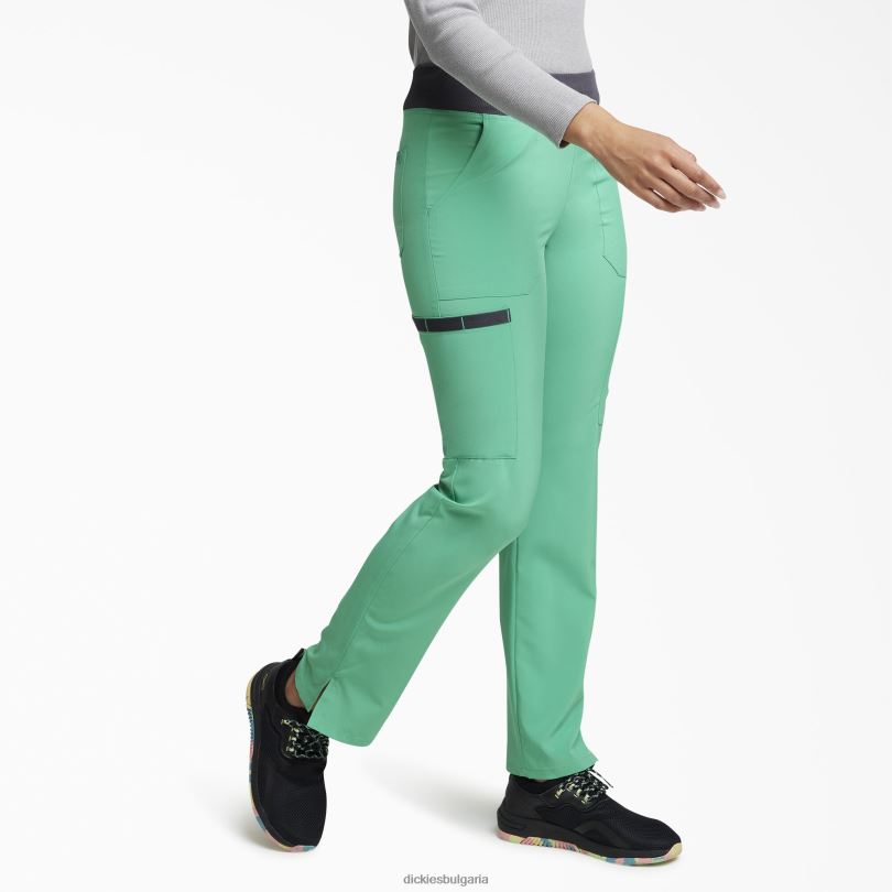 Жени Dickies eds Essentials заострени крачоли карго скраб панталони изумруден океан (edc) облекло R2PH82495