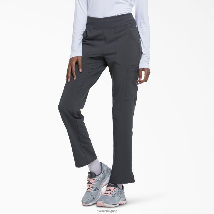 Жени Dickies eds Essentials заострени крачоли карго скраб панталони калаено сиво (pew) облекло R2PH82506