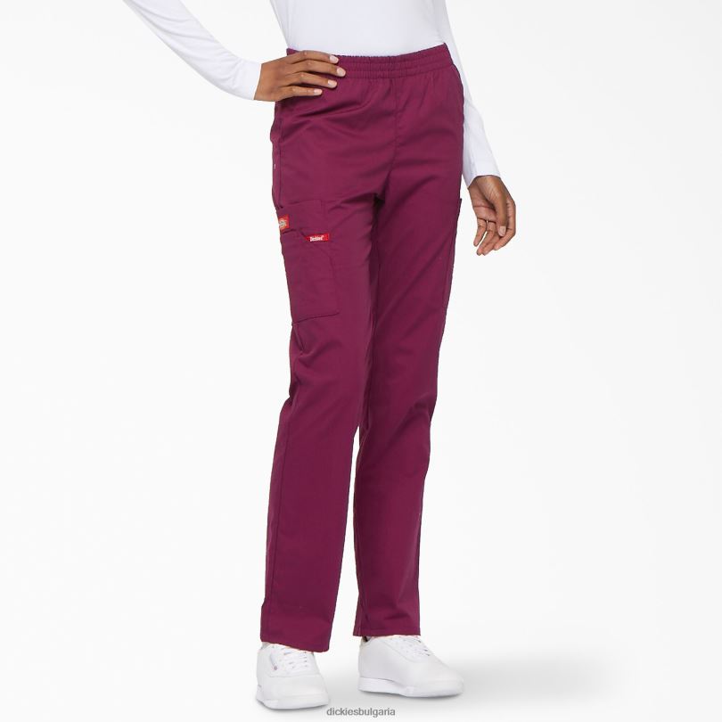 Жени Dickies типични карго панталони със заострени крака на eds вино (спечеля) облекло R2PH82401