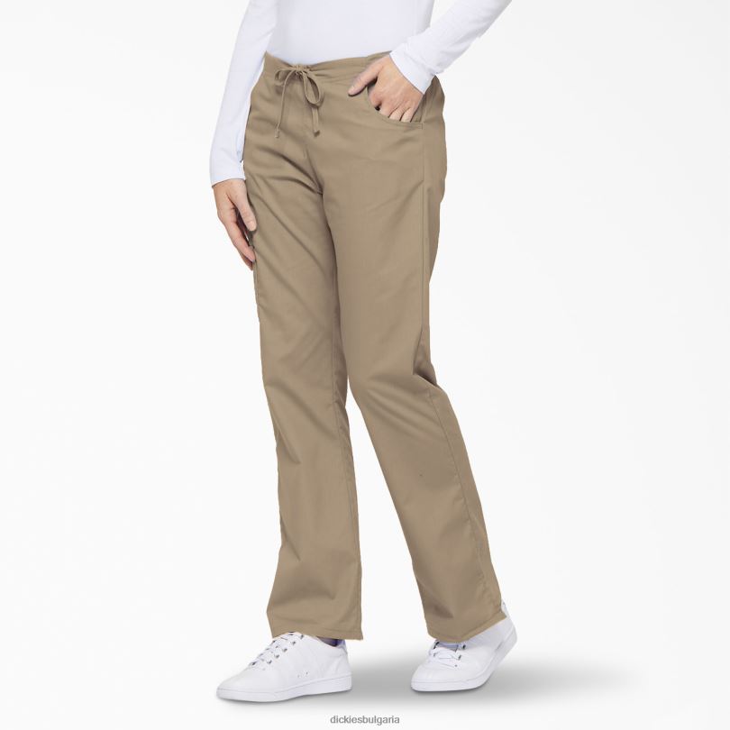 Жени Dickies eds фирмени карго панталони с разширени крака каки (кха) облекло R2PH82530