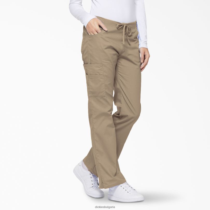 Жени Dickies eds фирмени карго панталони с разширени крака каки (кха) облекло R2PH82530