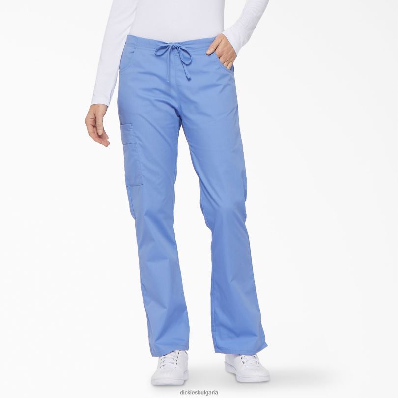 Жени Dickies eds фирмени карго панталони с разширени крака ceil blue (cbl) облекло R2PH82520