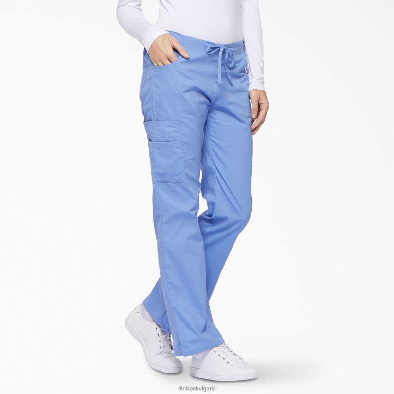 Жени Dickies eds фирмени карго панталони с разширени крака ceil blue (cbl) облекло R2PH82520
