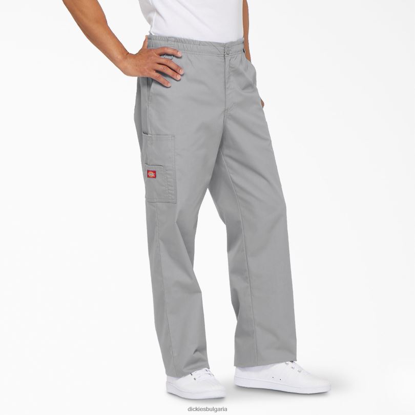 мъже Dickies eds фирмени карго скраб панталони сив (gy) облекло R2PH81225