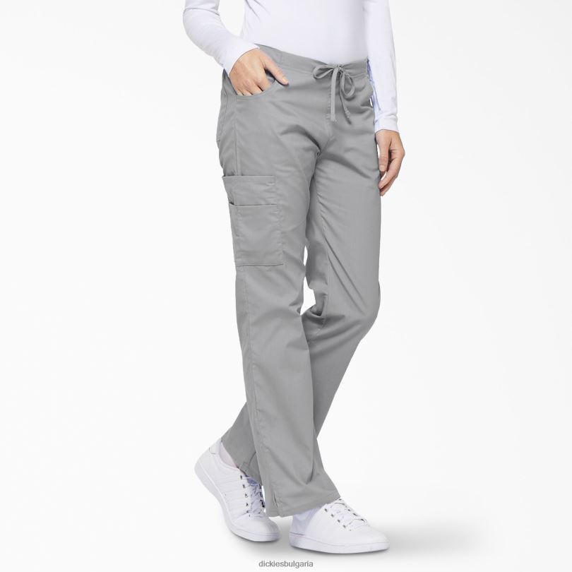 Жени Dickies eds фирмени карго панталони с разширени крака сив (gy) облекло R2PH82527