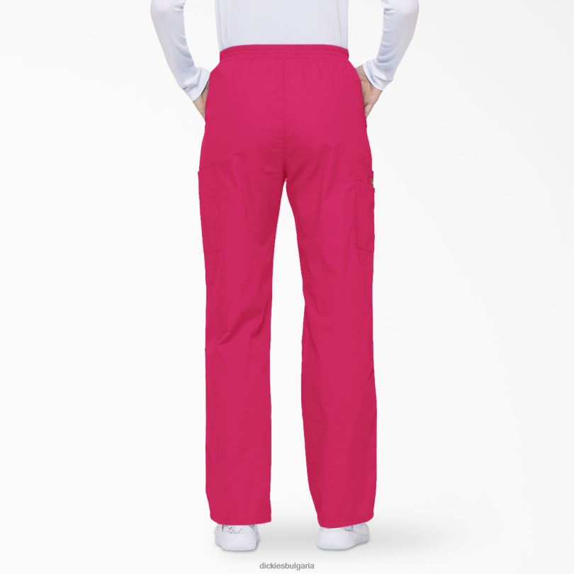 Жени Dickies типични карго панталони със заострени крака на eds горещо розово (hpk) облекло R2PH82393