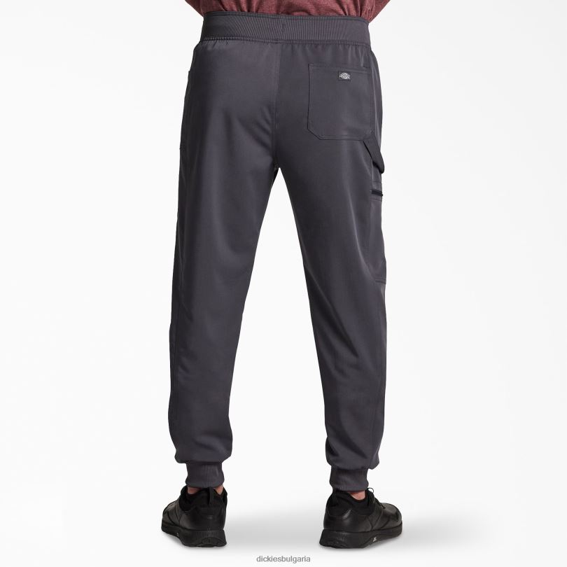мъже Dickies балансирани скраб панталони за джогинг със средна височина калаено сиво (pew) облекло R2PH81388