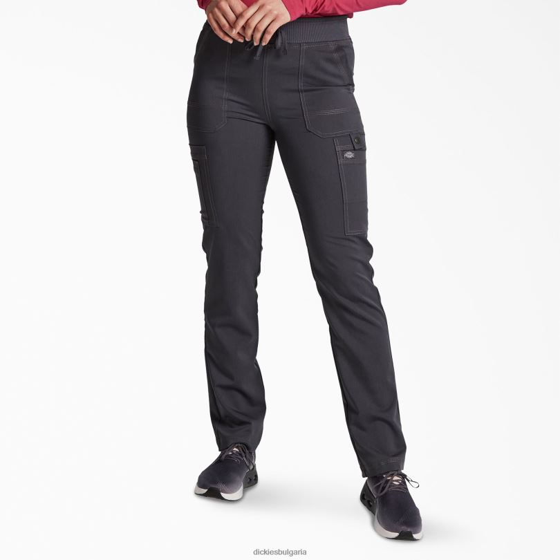 Жени Dickies балансирани стеснени крачоли карго скраб панталони калаено сиво (pew) облекло R2PH82559