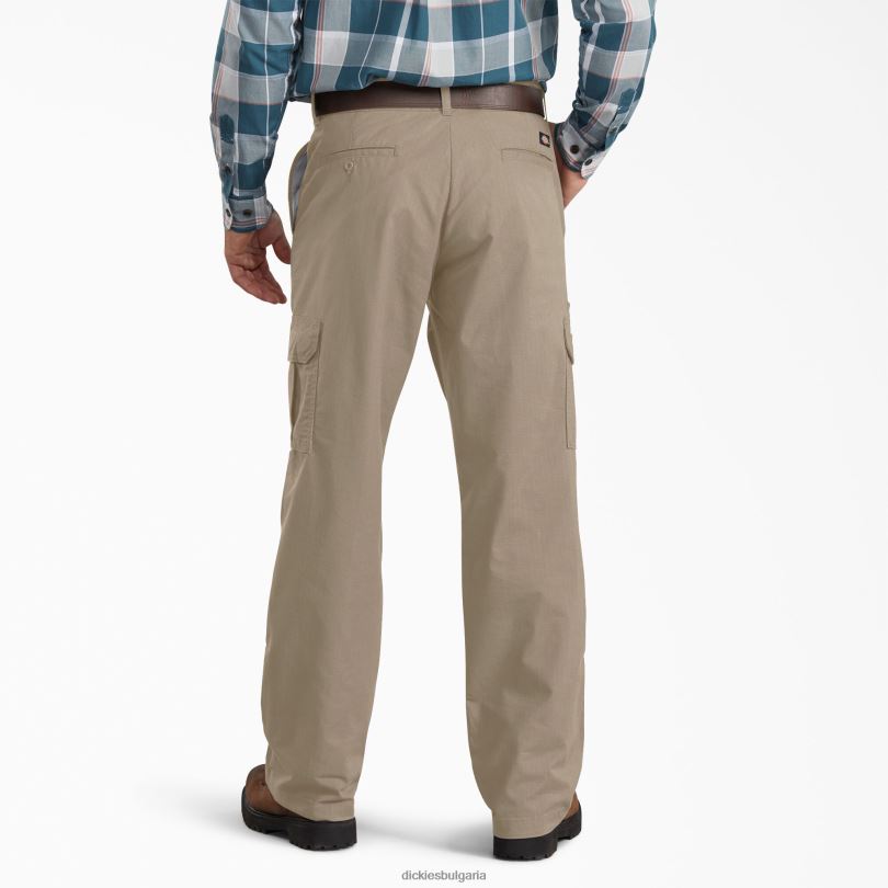 мъже Dickies обикновени рипстоп карго панталони промит пустинен пясък (rds) облекло R2PH8270