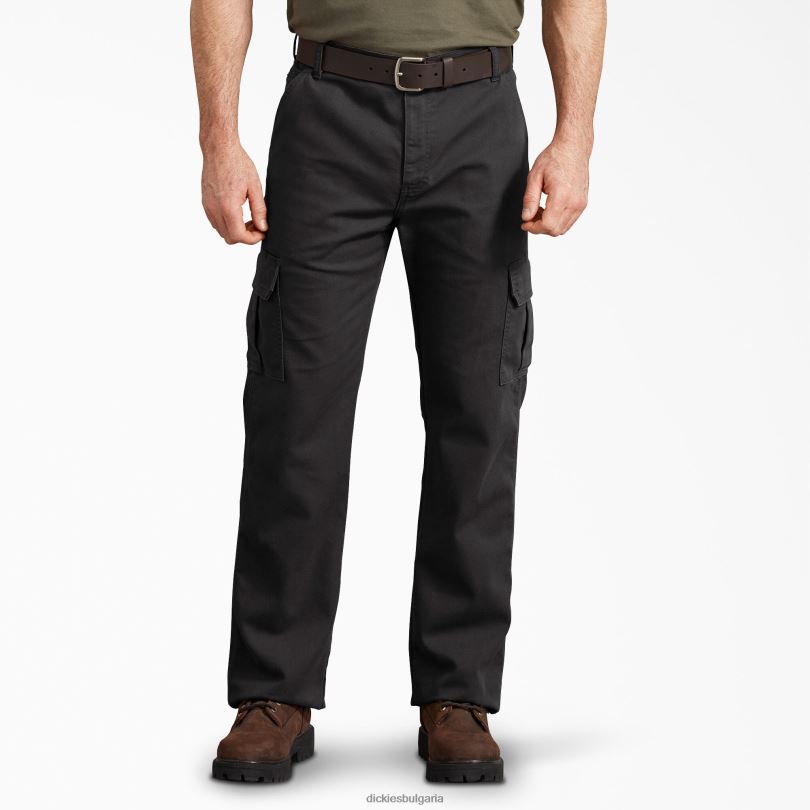 мъже Dickies обикновен панталон тип карго stonewashed black (sbk) облекло R2PH8177