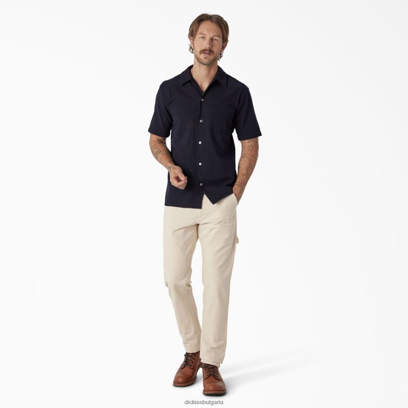 мъже Dickies 1922 панталони с двойно коляно изплакнат естествен (rnt) облекло R2PH8222