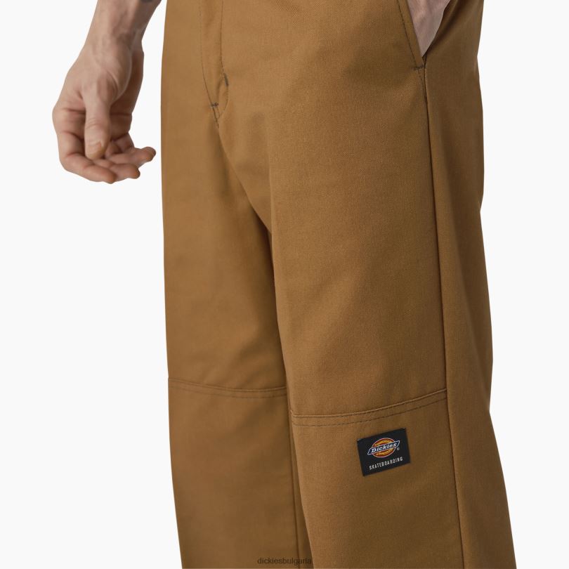 мъже Dickies панталони за скейтборд с двойно коляно кафява патица/контрастен бод (hwc) облекло R2PH8164