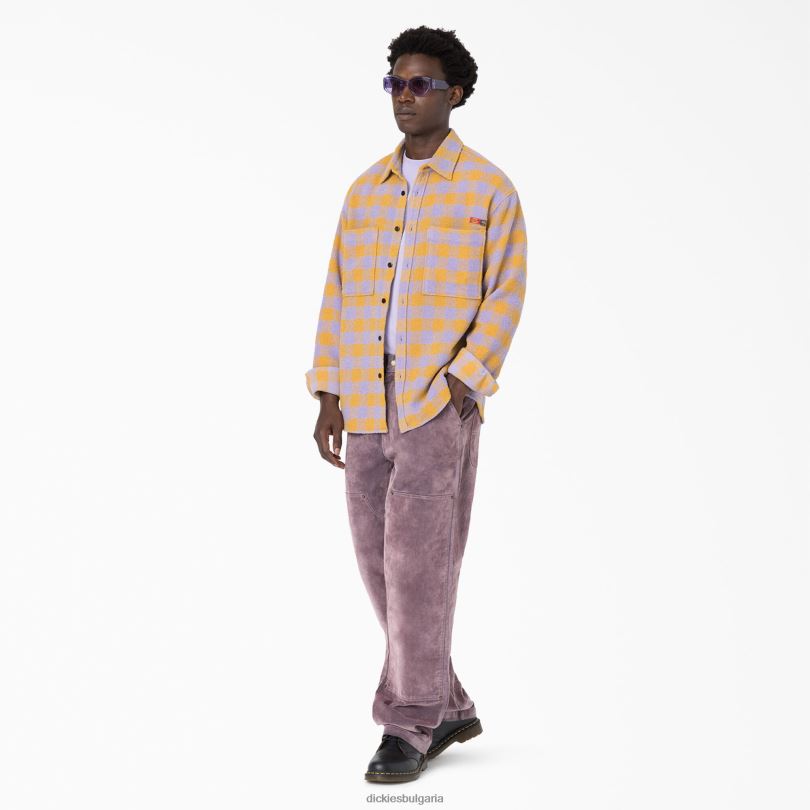 мъже Dickies удобни дънки с двойно коляно на церемонията по откриването люляк (lc) облекло R2PH8284