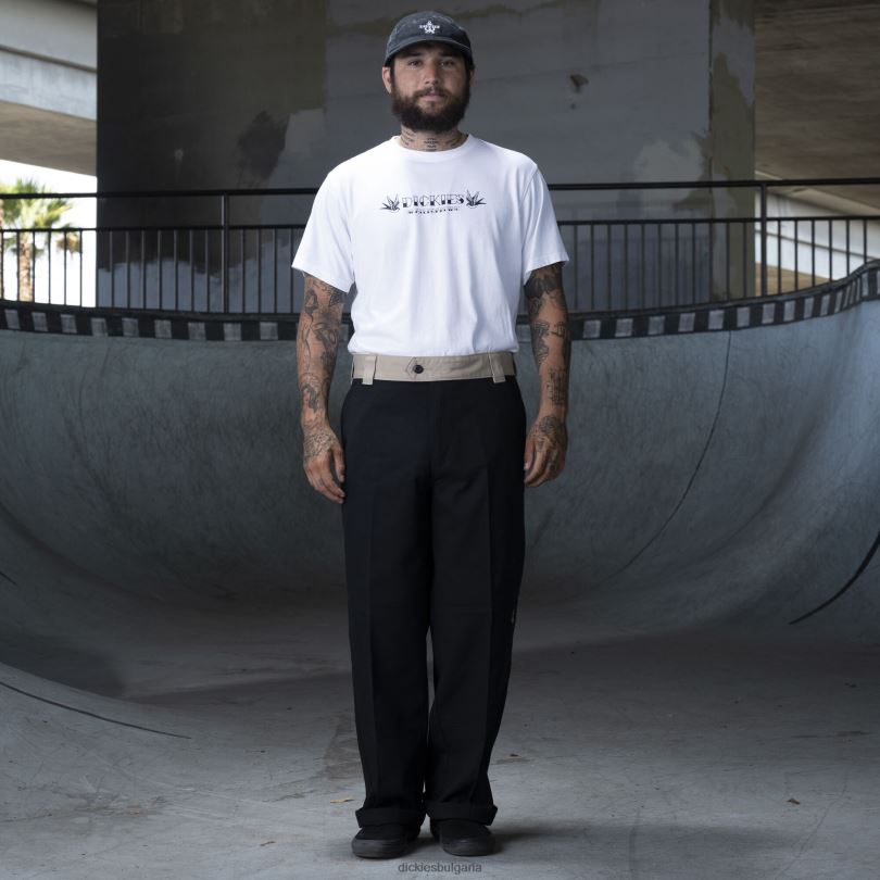 мъже Dickies ronnie sandoval панталон с двойно коляно черен/пустинен пясъчен цветен блок (bdc) облекло R2PH8233