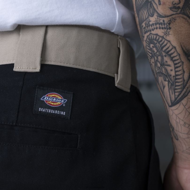 мъже Dickies ronnie sandoval панталон с двойно коляно черен/пустинен пясъчен цветен блок (bdc) облекло R2PH8233