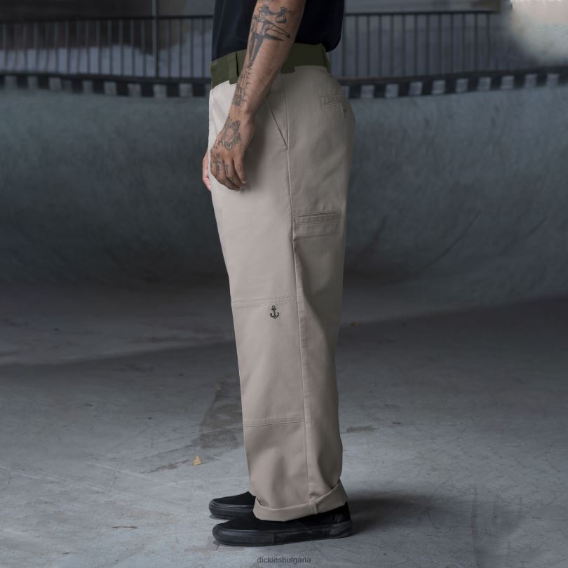 мъже Dickies ronnie sandoval панталон с двойно коляно пустинен пясъчен/маслинов цвят блок (dvc) облекло R2PH8234