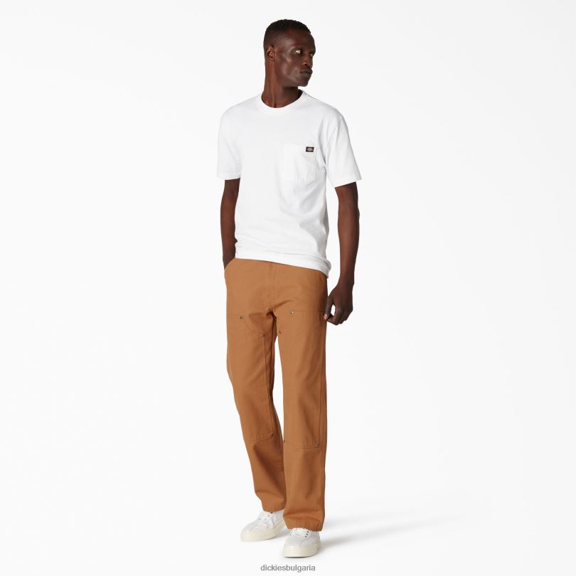 мъже Dickies двоен преден патешки панталон каменна кафява патица (sbd) облекло R2PH8258