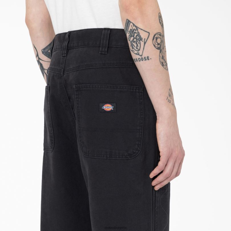 мъже Dickies thorsby двоен преден помощен панталон черен (bkx) облекло R2PH8294