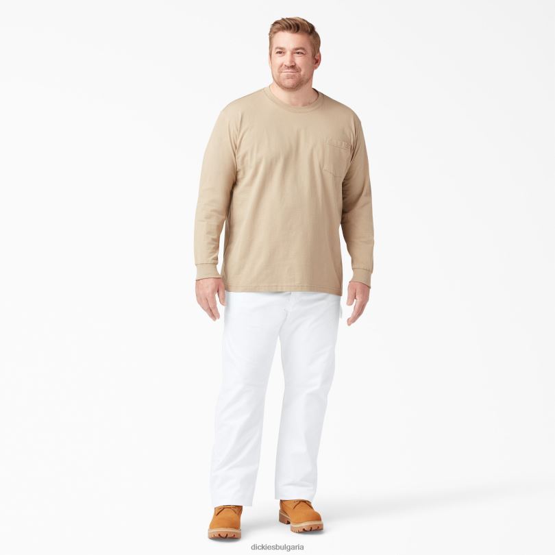 мъже Dickies панталон за рисуване със спокойна кройка бяло (wh) облекло R2PH8122