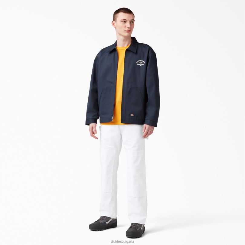 мъже Dickies помощни бояджийски панталони с двойно коляно бяло (wh) облекло R2PH8160