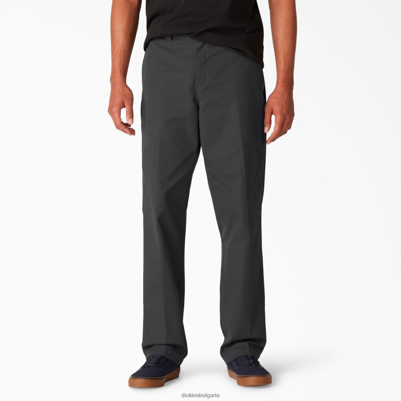 мъже Dickies прилепнали панталони за скейтборд черно (bk) облекло R2PH8100