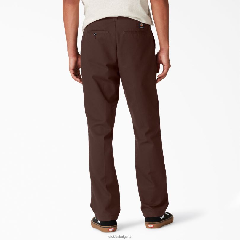 мъже Dickies прилепнали панталони за скейтборд шоколадово кафяво (cb) облекло R2PH8101