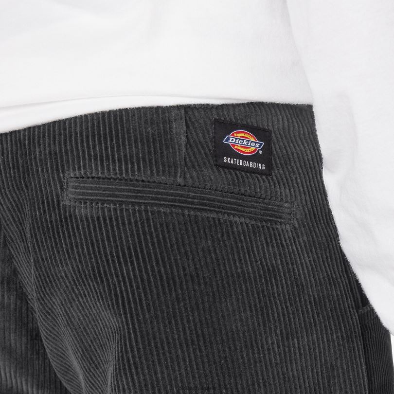 мъже Dickies franky villani sicko кадифени панталони с двойно коляно черен (bkx) облекло R2PH8193