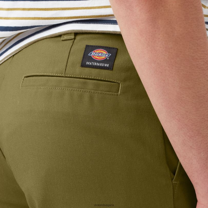 мъже Dickies стандартни панталони от кепър за скейтборд зелен мъх (g2m) облекло R2PH858
