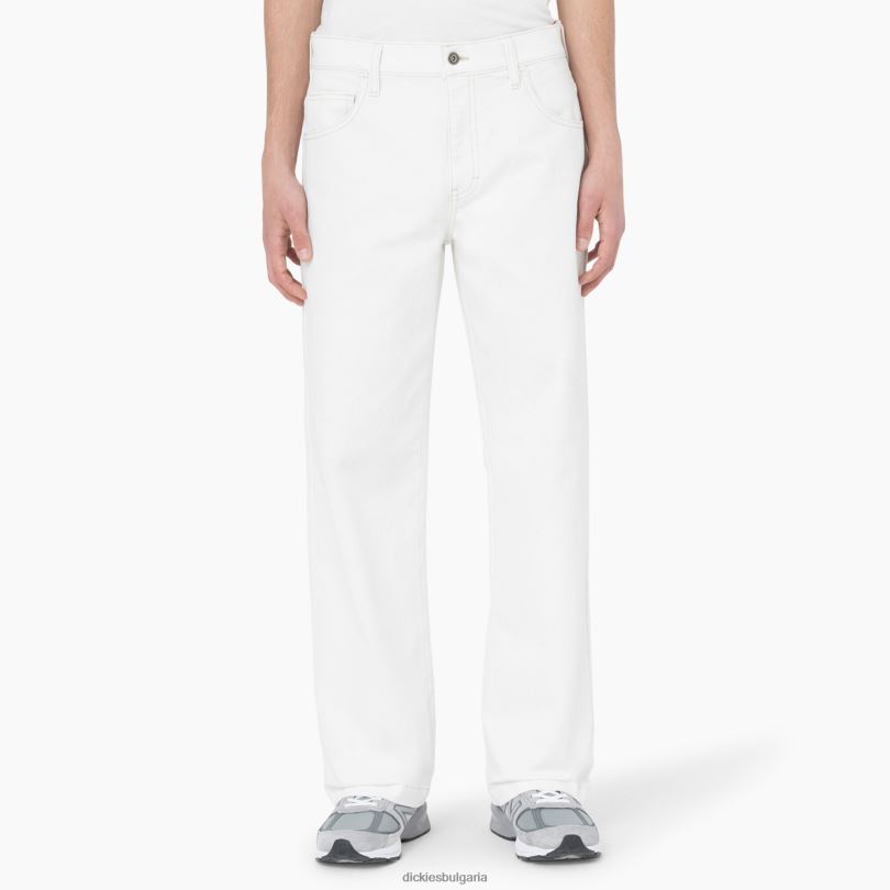 мъже Dickies широки дънки за скейтборд wingville естествено бежово (nt) облекло R2PH8273