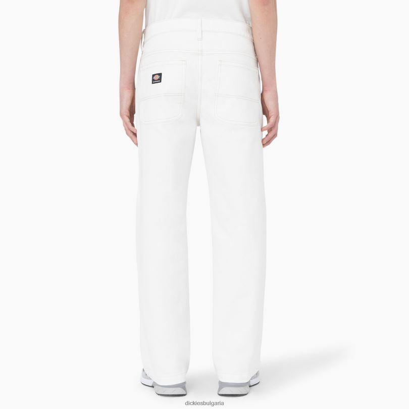 мъже Dickies широки дънки за скейтборд wingville естествено бежово (nt) облекло R2PH8273