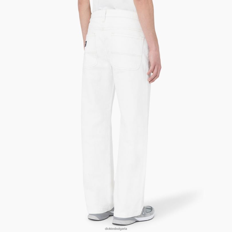 мъже Dickies широки дънки за скейтборд wingville естествено бежово (nt) облекло R2PH8273