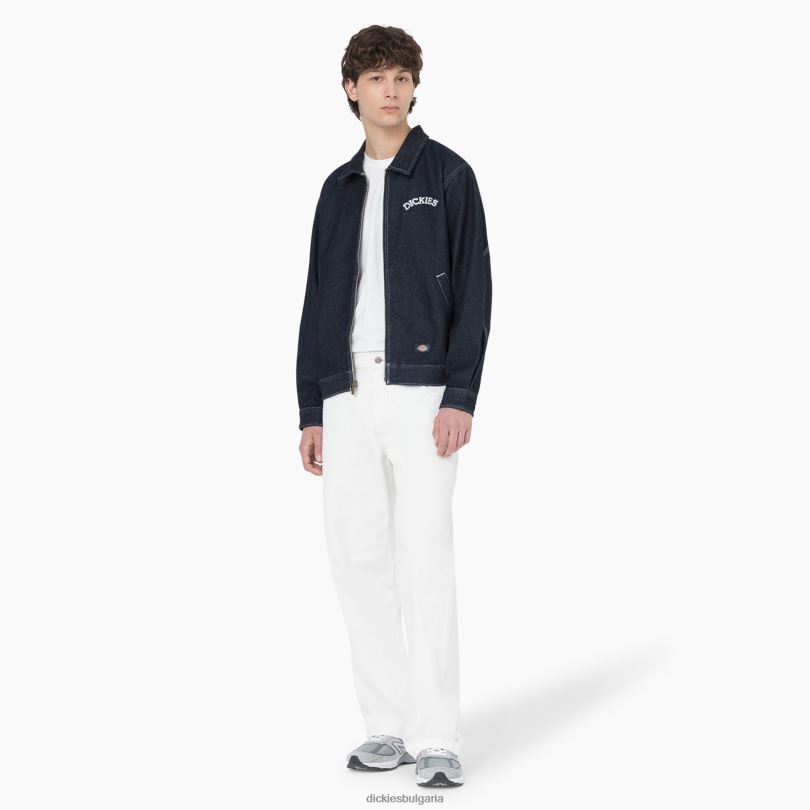 мъже Dickies широки дънки за скейтборд wingville естествено бежово (nt) облекло R2PH8273