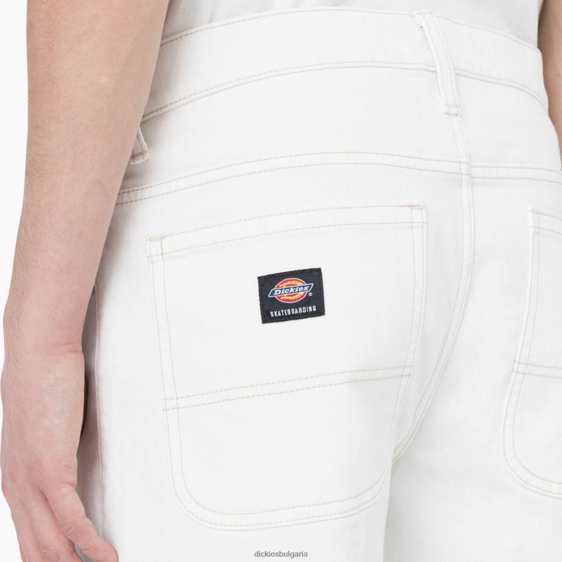 мъже Dickies широки дънки за скейтборд wingville естествено бежово (nt) облекло R2PH8273