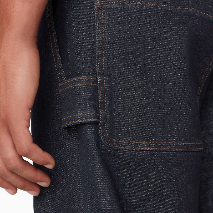 мъже Dickies помощни дънки за скейтборд изплакнато индиго синьо (rnb) облекло R2PH8210