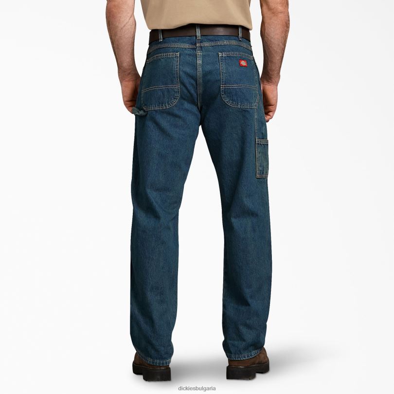 мъже Dickies спокойна кройка дърводелски дънки наследствено оцветено каки (thk) облекло R2PH8118