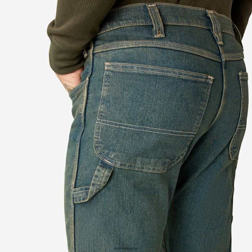 мъже Dickies гъвкави дънки със спокойна кройка наследствено оцветено каки (thk) облекло R2PH8192