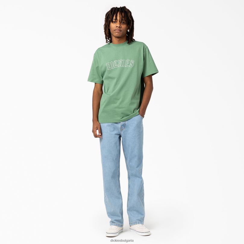 мъже Dickies широки дънки thomasville светъл деним (ltd) облекло R2PH8218