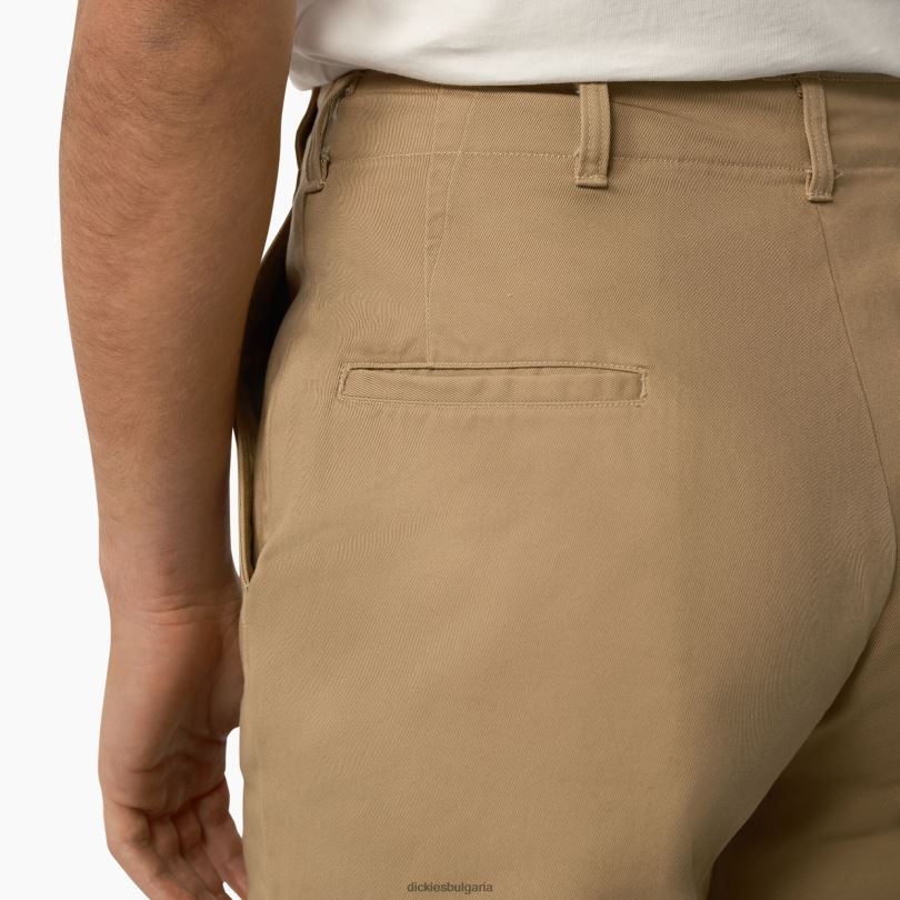 мъже Dickies Военен панталон от 1922 г изплакнат крамертън слънчев тен (ras) облекло R2PH871