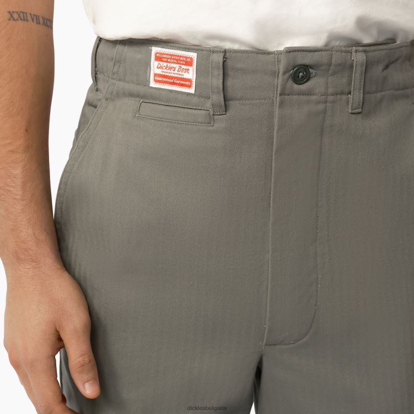 мъже Dickies Военен панталон от 1922 г изплакната прашна маслина (rdo) облекло R2PH872