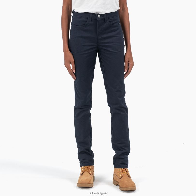 Жени Dickies тесни панталони от кепър с висока талия редовен облекло R2PH81850