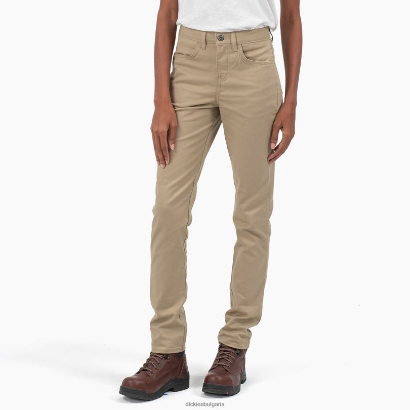 Жени Dickies тесни панталони от кепър с висока талия редовен облекло R2PH81851