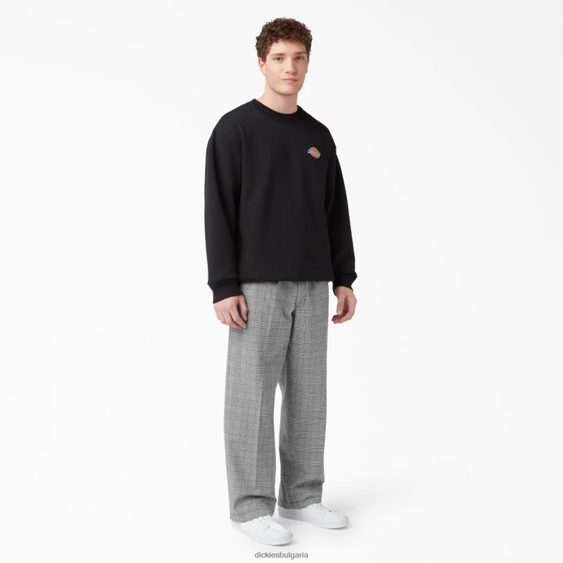 мъже Dickies плисирани панталони bakerhill кафяво каре (bp3) облекло R2PH8318