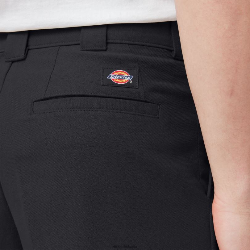мъже Dickies плисирани панталони chatom черен (bkx) облекло R2PH8275